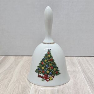 Christmas Bell Jamestown China Fine Porcelain 5" Christmas Tree Design